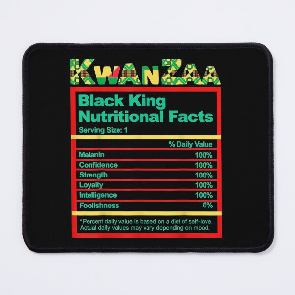 Item preview, Mens Kwanzaa Black King Nutritional Facts Melanin Bruh Father Dad designed and sold by keithldavis.