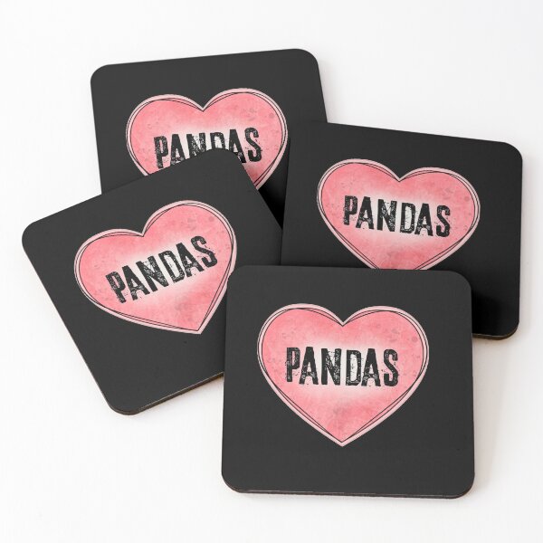 Item preview, Just A Girl Who Loves Pandas | Heart Vintage Pink Coral designed and sold by JooArtPrints  ★★★★★.