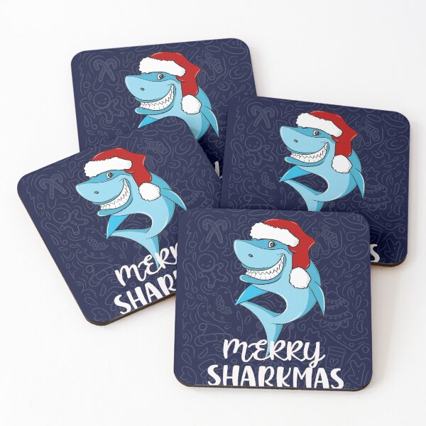 Item preview, Merry Sharkmas and Happy New Year Cool Christmas Greeting  designed and sold by asprse.