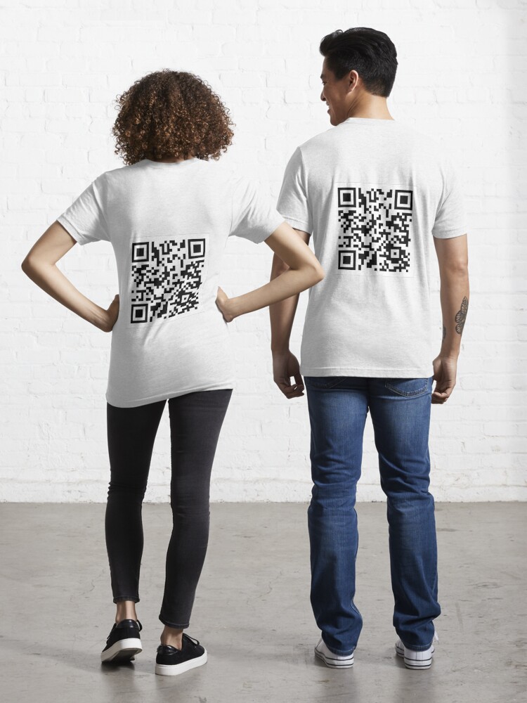 NEW RICK ASTLEY T SHIRT FEATURING A RICK ROLL QR CODE ON THE BACK! VINTAGE  80s