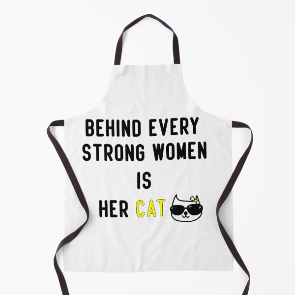 Item preview, Behind every strong women her cat gift for girls owners cat designed and sold by fatimaezzahra27.