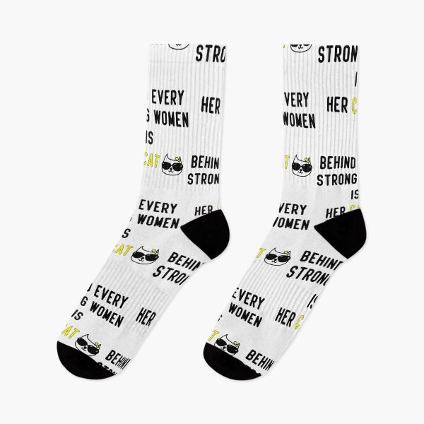 Item preview, Behind every strong women her cat gift for girls owners cat designed and sold by fatimaezzahra27.