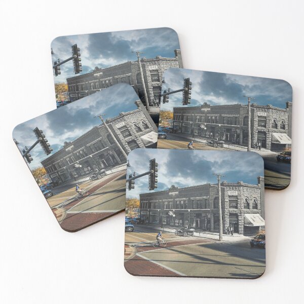 Item preview, Mashup Batavia, IL - Wilson Street & Island Avenue - Birds Eye View designed and sold by Shumway  Studio.