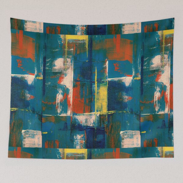 Item preview, Blush and Payne's Grey Flowing Abstract Painting designed and sold by Badreasfoury.