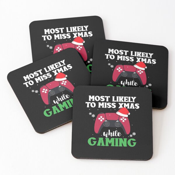 Item preview, Most Likely To Miss Christmas While Gaming Gamer Xmas designed and sold by Dressed For  Duty.