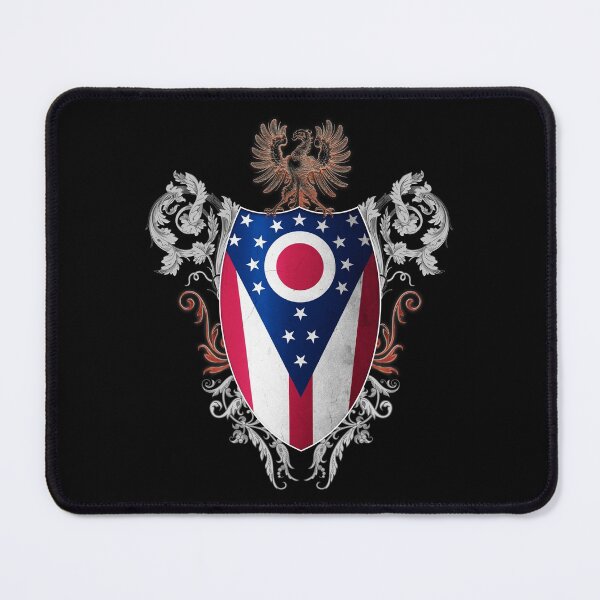 Item preview, Ohio flag medieval heraldry coat of arms style designed and sold by ChaosEdits.