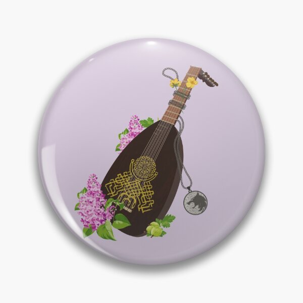 Item preview, Lute, Medallion, Lilac and Gooseberries designed and sold by Avia Asner.
