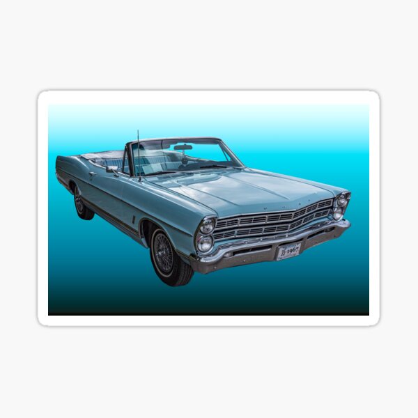 1965 Ford Galaxie 500 Convertible No Parking Sign Wall Art Graphic Sticker 