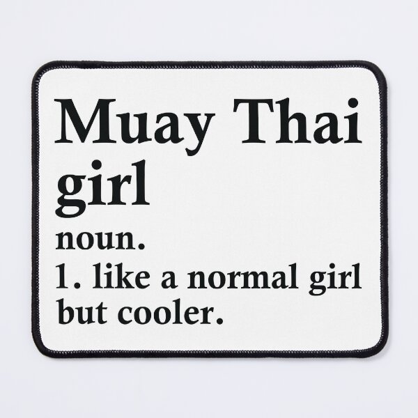 Item preview, Muay Thai Girl Funny Boxing Definition designed and sold by woodesigner.