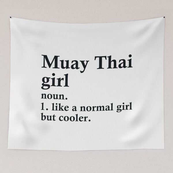 Item preview, Muay Thai Girl Funny Boxing Definition designed and sold by woodesigner.