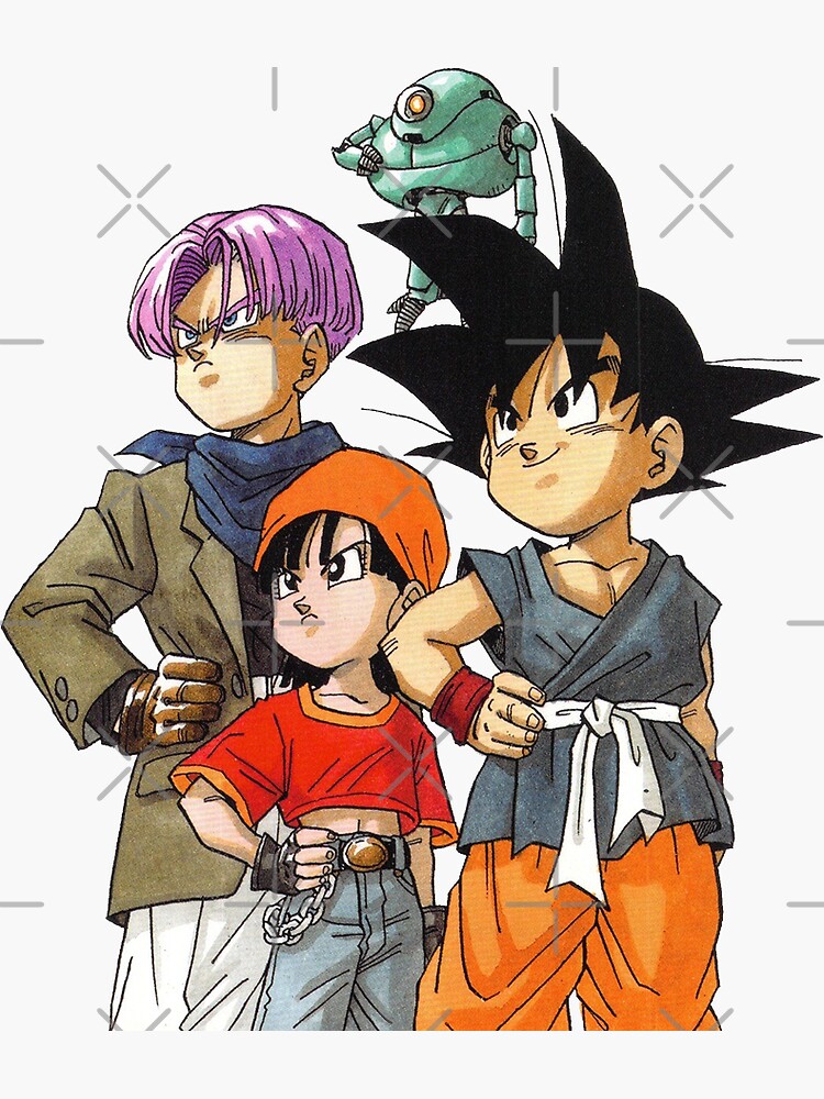 Goku, Pan, trunks and giru  Anime dragon ball super, Anime dragon