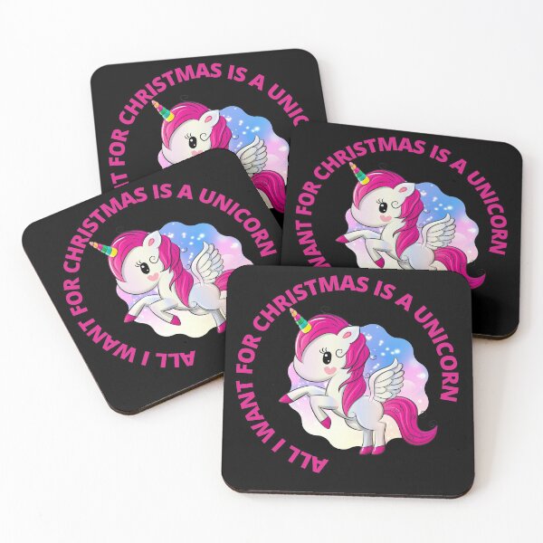 Item preview, All I Want For christmas Is A Unicorn - Cute Unicat  designed and sold by dzairshirts.