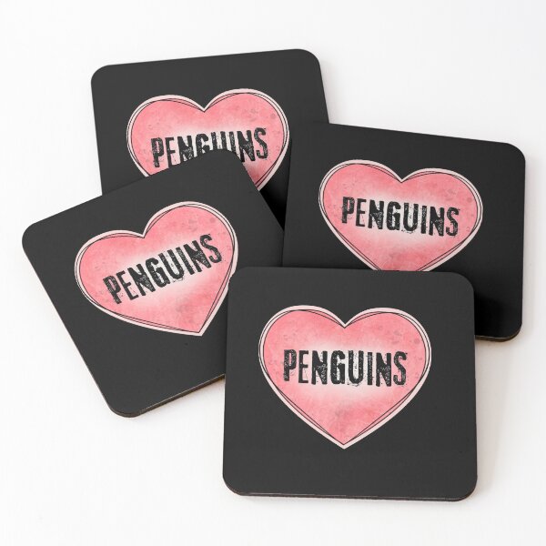 Item preview, Just A Girl Who Loves Penguins | Heart Vintage Pink Coral | Gift For Penguin Lovers designed and sold by JooArtPrints  ★★★★★.