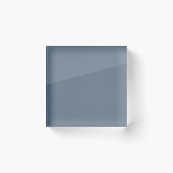 Slate blue gray color || Grey colour || Solid plain gray color Acrylic Block