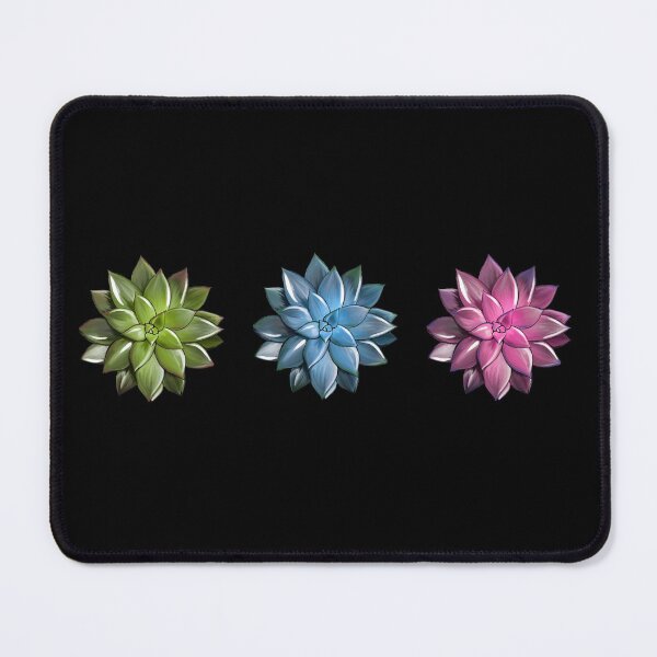 Item preview, Tre succulent plant green pink blue, cool succulent plant watercolor drawing designed and sold by Collagedream.
