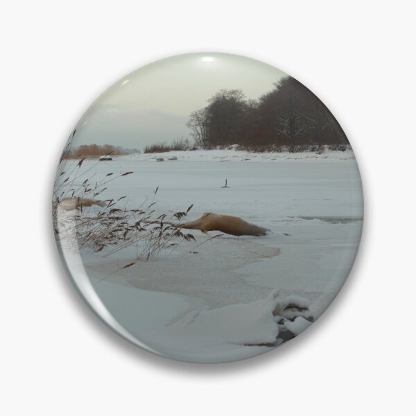 Item preview, winter landscape lake is frozen covered with white snow  designed and sold by mrivserg.