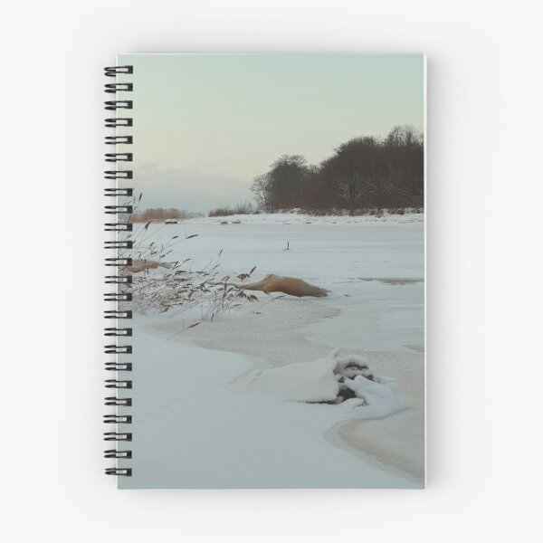 Item preview, winter landscape lake is frozen covered with white snow  designed and sold by mrivserg.