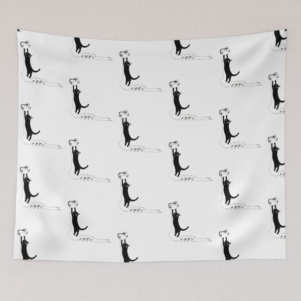 Item preview, Cat vs Toilet Paper designed and sold by dahlymama.