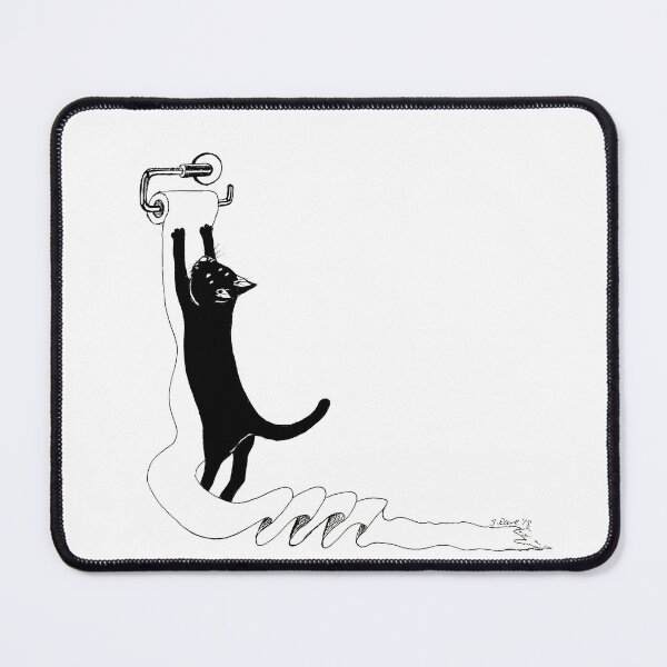 Item preview, Cat vs Toilet Paper designed and sold by dahlymama.