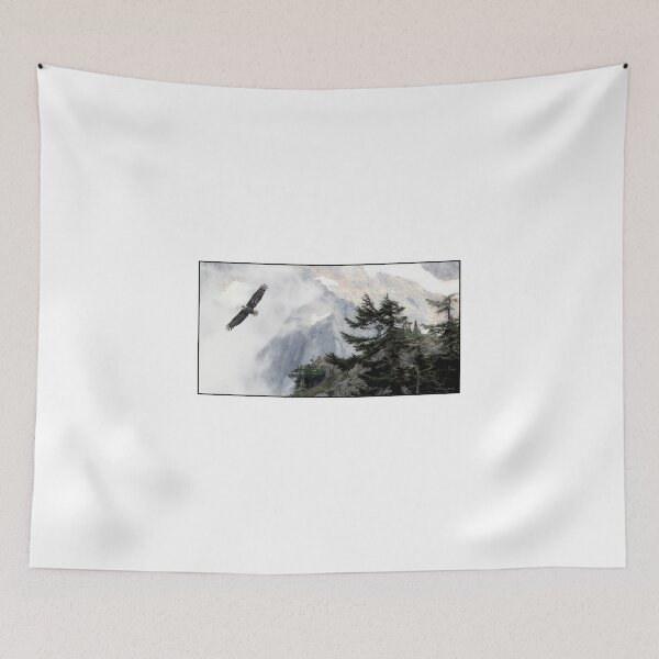 Item preview, Cascade Mountain Range Glacier, Eagle in Flight designed and sold by AMacGPhilly.