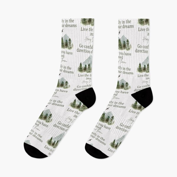 Item preview, Go confidently in the direction of your dreams, live the life you have imagined, Henry David Thoreau quote about life designed and sold by Auntieck.