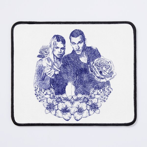 Item preview, Blue ballpoint "The Ninth Doctor & Rose" designed and sold by Anachronizzm.