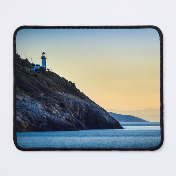 Item preview, Aegean Lighthouse in the Sunset designed and sold by Viv Thompson Photography .