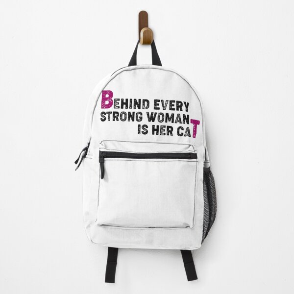 Item preview, Funny Behind Every Strong Woman Is Her Cat , Cat lover Essential T-Shirt designed and sold by LETSTRIP.