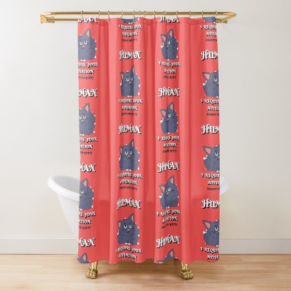 Evil Cat Kitsune Adopt Me Cute Cat LIVES MATTER Shower Curtain