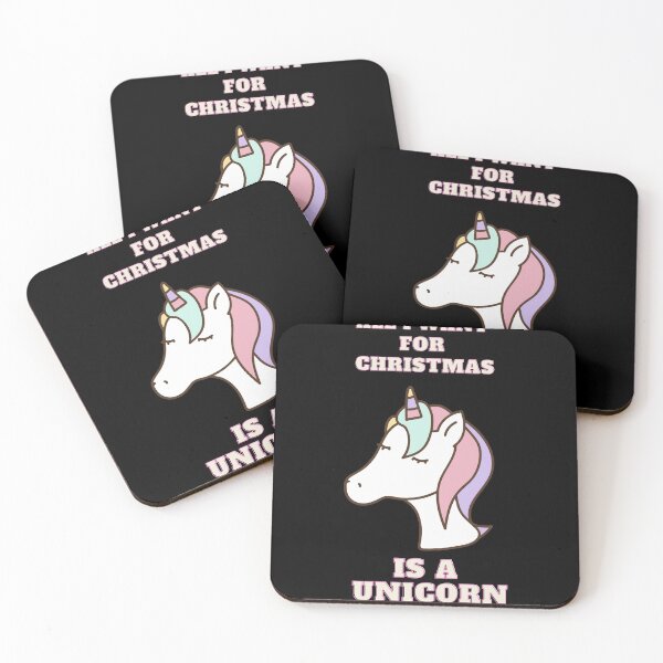 Item preview, All I Want For christmas Is A Unicorn - Cute Unicat  designed and sold by dzairshirts.