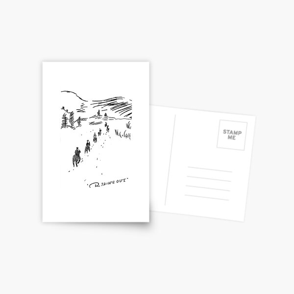 Vista previa del artículo con la obra «Riding Out (sin línea)», diseñado y vendido por hfirling.