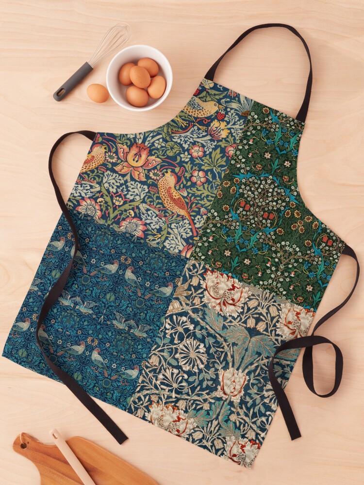 Thumbnail 1 of 6, Apron, A William Morris Sampler designed and sold by MeganSteer.