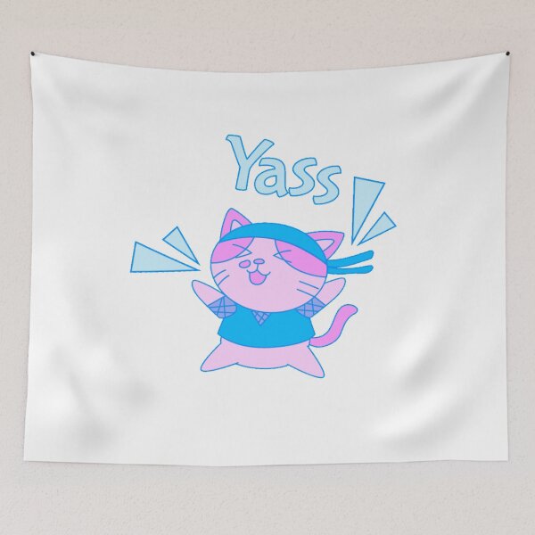 Item preview, YASS CAT designed and sold by Lovely-Cat-Shop.