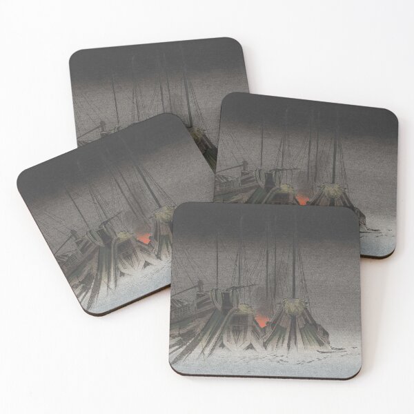 Item preview, Ships At Night designed and sold by VintageLand-Co.