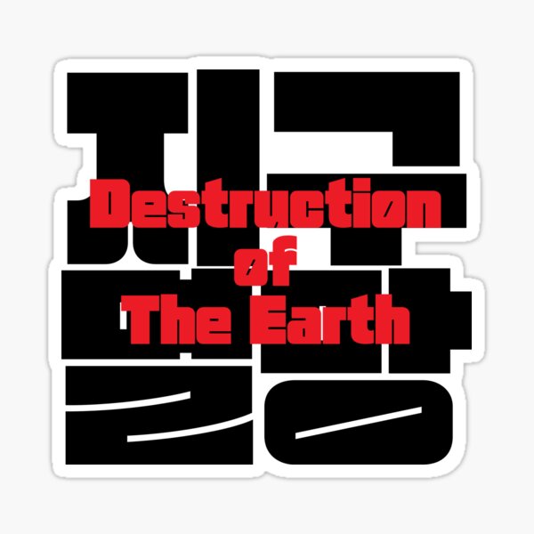 Item preview, Destruction of The Earth designed and sold by Joricherry.