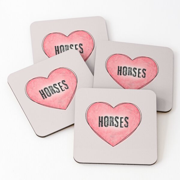 Item preview, Love Horse | Heart Vintage Pink Coral | Gift For Horse Lovers designed and sold by JooArtPrints  ★★★★★.