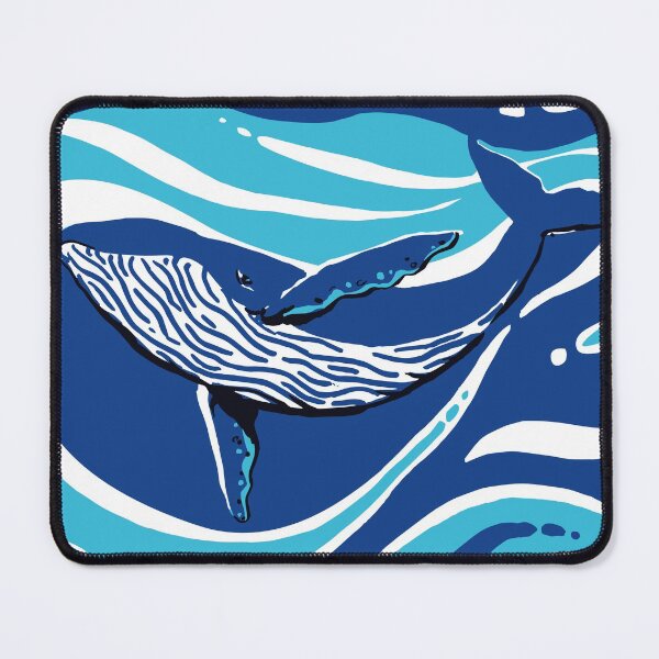 Item preview, The whale and the blue of the waves designed and sold by ArtOfClem.