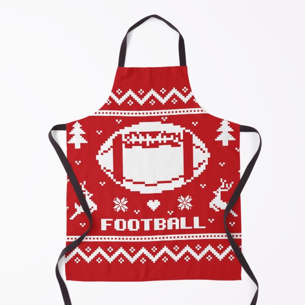 Item preview, Christmas American football gift white ugly lovely sweater,  funny sweater, pixel artwork, 8bitart,stocking filler ideas, knitted sweater, knitted jumper, crycru designed and sold by SGS-.