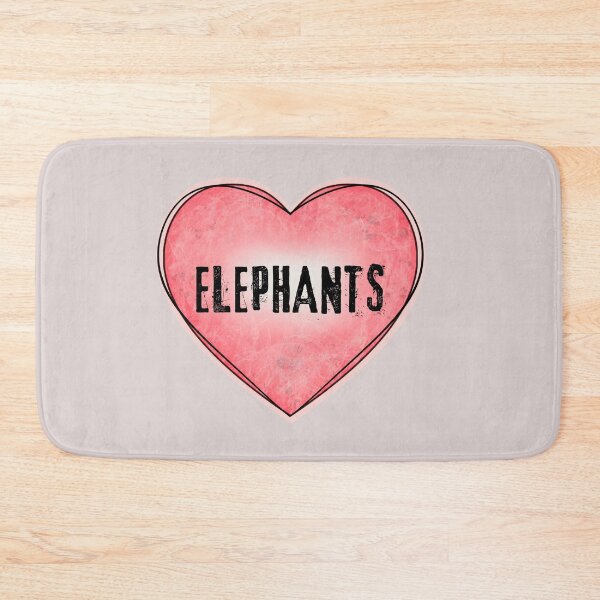 Item preview, Love Elephants | Heart Vintage Pink Coral | Gift For Elephant Lovers designed and sold by JooArtPrints  ★★★★★.
