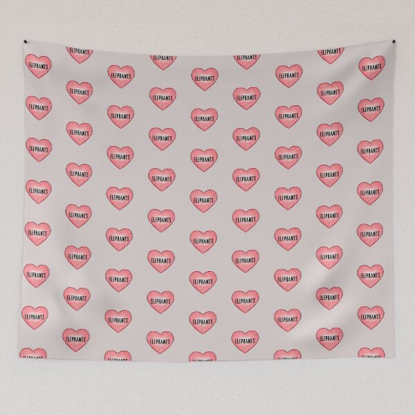Item preview, Love Elephants | Heart Vintage Pink Coral | Gift For Elephant Lovers designed and sold by JooArtPrints  ★★★★★.