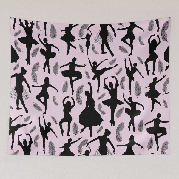 Item preview, Abstract Silhouette Cute Pattern of a Ballerina Dancing Forms - Ballet Dance Lover designed and sold by By Roqia.