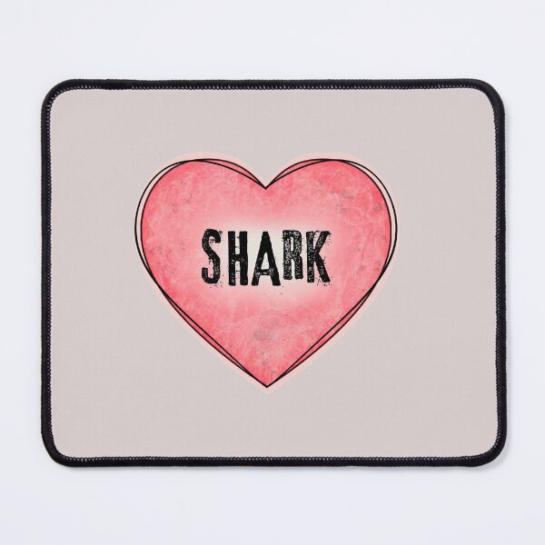 Item preview, Love Shark | Heart Vintage Pink Coral | Gift For Shark Lovers designed and sold by JooArtPrints ★★★★★.