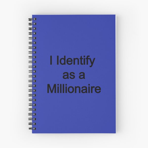 Aperçu de l'œuvre Je m'identifie comme millionnaire créée et vendue par FerrariKing.