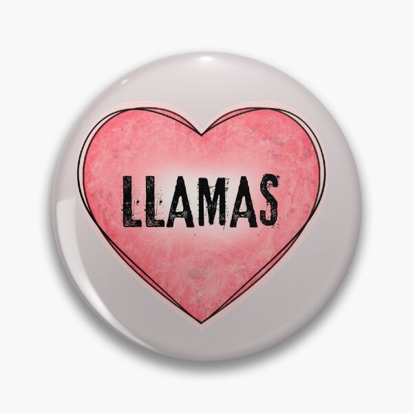 Item preview, Love Llamas  | Heart Vintage Pink Coral | Gift For Llama Lovers designed and sold by JooArtPrints  ★★★★★.
