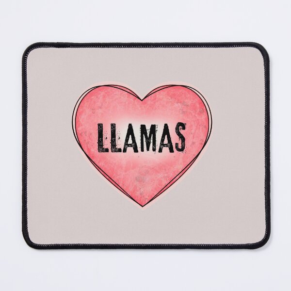 Item preview, Love Llamas | Heart Vintage Pink Coral | Gift For Llama Lovers designed and sold by JooArtPrints ★★★★★.