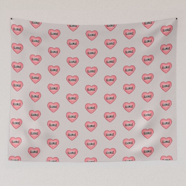 Item preview, Love Llamas  | Heart Vintage Pink Coral | Gift For Llama Lovers designed and sold by JooArtPrints  ★★★★★.
