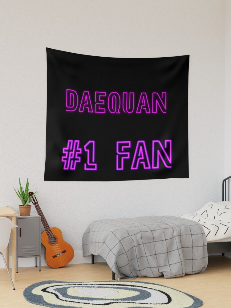 Thumbnail 1 of 3, Tapestry, Daequan #1 fan designed and sold by 2Girls1Shirt.