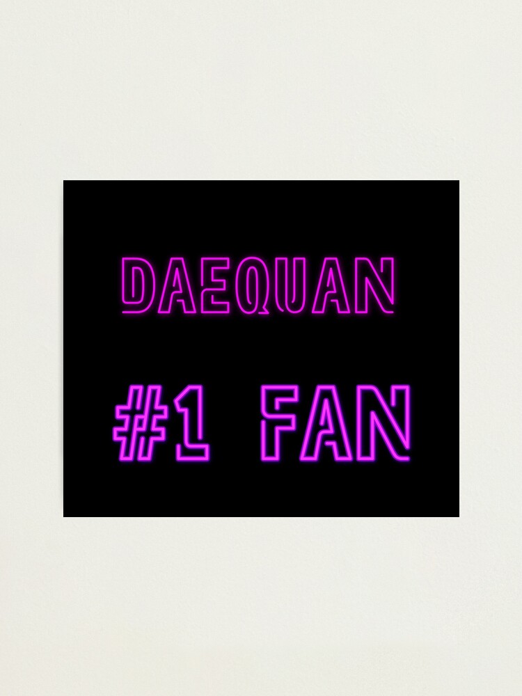 Thumbnail 2 of 3, Photographic Print, Daequan #1 fan designed and sold by 2Girls1Shirt.