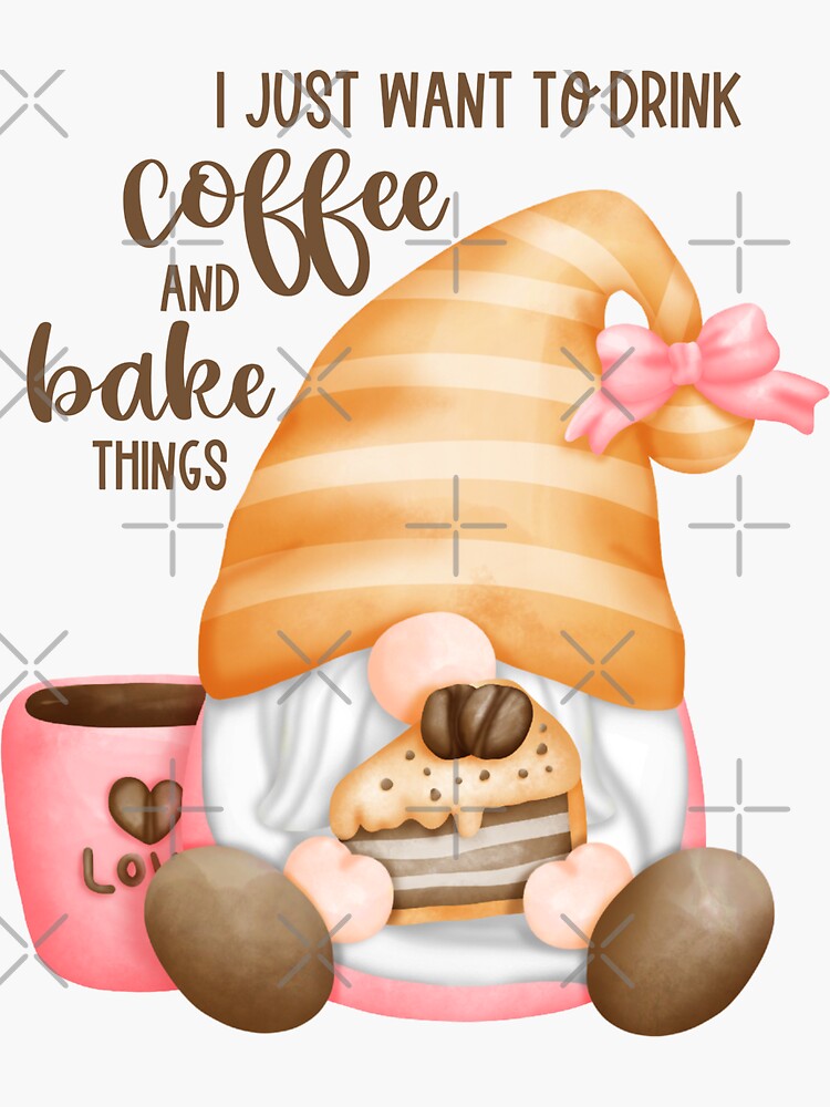 Coffee Gnomes Sticker Set Coffee Lovers Gift Coffee Drinkers 