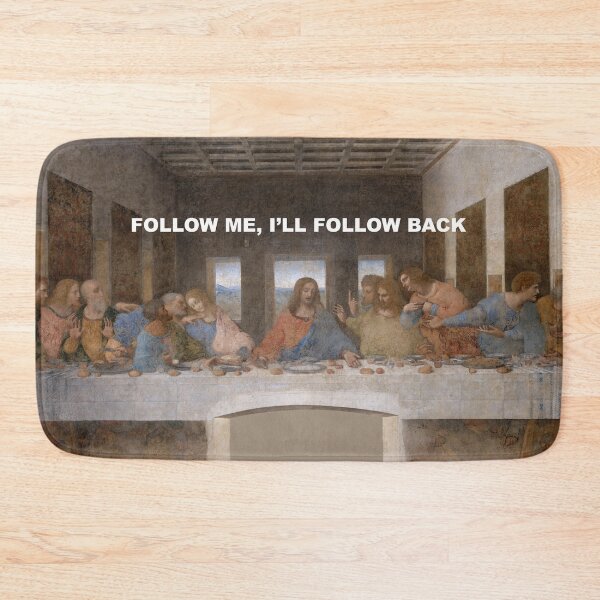 Item preview, Follow me, I'll follow back, Leonardo da Vinci - the last supper designed and sold by NotableCase.